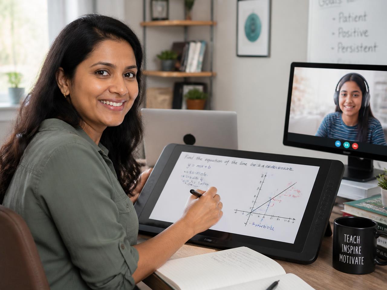 Arora Maths Academy tutor teaching an online maths lesson